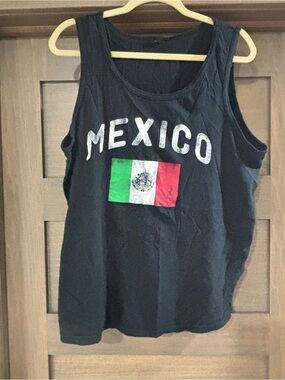Black Mexico Graphic Men's Tank Top